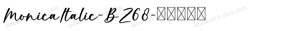 MonicaItalic-BZ68字体转换