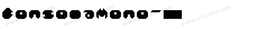 ConsolaMono字体转换