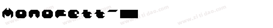 Monofett字体转换