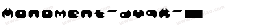 Monoment-dvqK字体转换