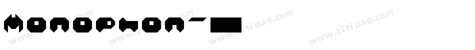 Monophon字体转换