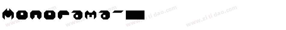 Monorama字体转换