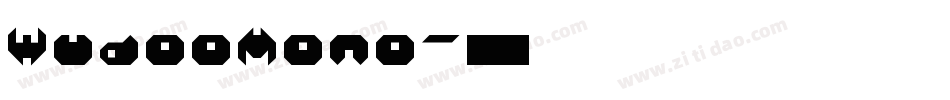 WudooMono字体转换