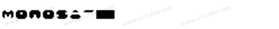 monosi字体转换