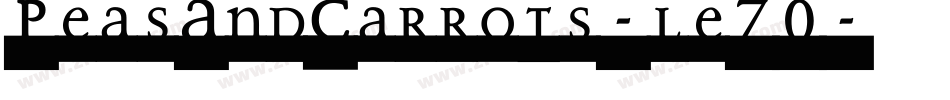 PeasAndCarrots-le70字体转换