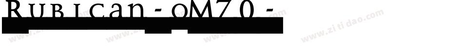 Rubican-qM70字体转换