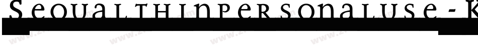 Sequalthinpersonaluse-K70Ml字体转换