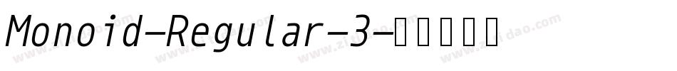 Monoid-Regular-3字体转换