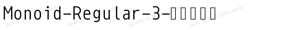 Monoid-Regular-3字体转换