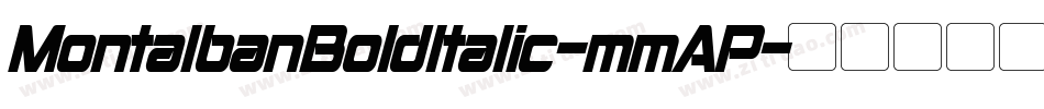 MontalbanBoldItalic-mmAP字体转换