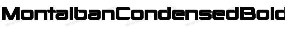 MontalbanCondensedBold-PABr字体转换