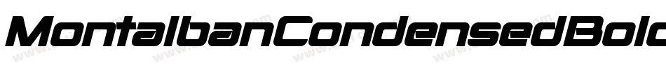 MontalbanCondensedBold-PABr字体转换