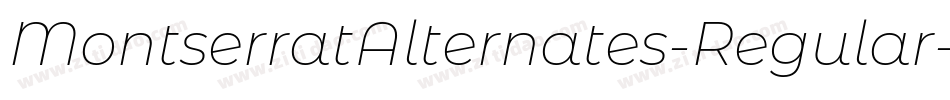 MontserratAlternates-Regular字体转换