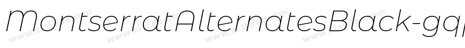 MontserratAlternatesBlack-gqpp字体转换