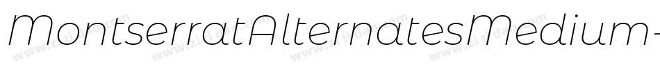 MontserratAlternatesMedium-or1o字体转换