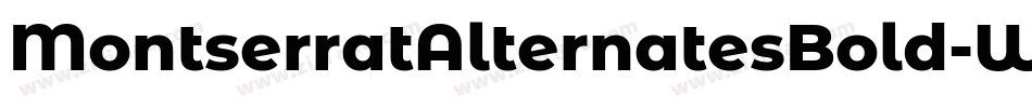 MontserratAlternatesBold-W1qO字体转换