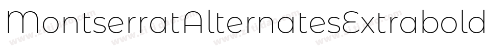 MontserratAlternatesExtraboldItalic-37Pz字体转换