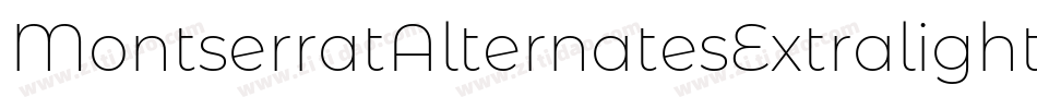 MontserratAlternatesExtralight-EKG8字体转换