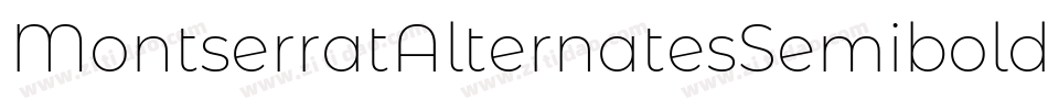 MontserratAlternatesSemibold-jM57字体转换