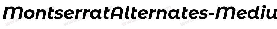 MontserratAlternates-Medium字体转换