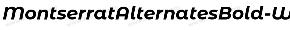 MontserratAlternatesBold-W1qO字体转换
