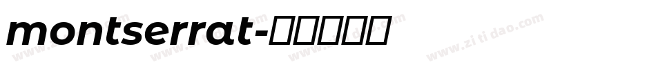 montserrat字体转换