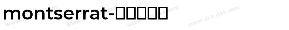 montserrat字体转换