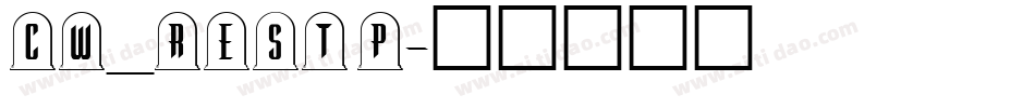 CW_RESTP字体转换