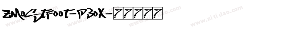 ZMostFoot-P3Ox字体转换