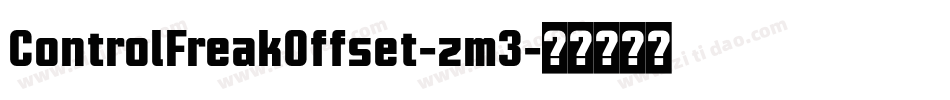 ControlFreakOffset-zm3字体转换