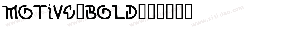 Motive-Bold字体转换