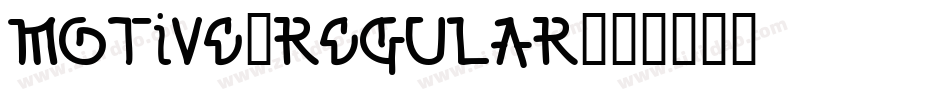 Motive-Regular字体转换