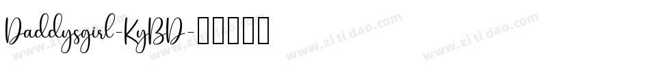 Daddysgirl-KyBD字体转换