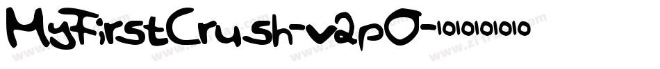 MyFirstCrush-v2pO字体转换