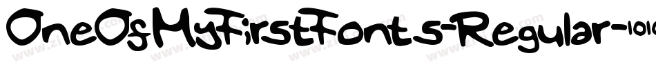 OneOfMyFirstFonts-Regular字体转换
