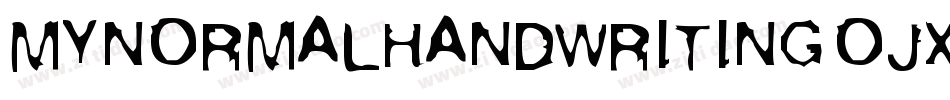 MyNormalHandwriting-OJXP字体转换