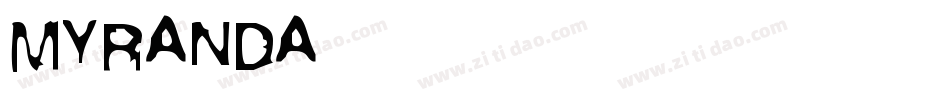 MyRanda字体转换