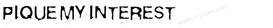 Pique-My-Interest字体转换