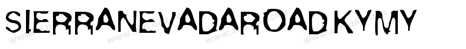 Sierranevadaroad-KYMy字体转换
