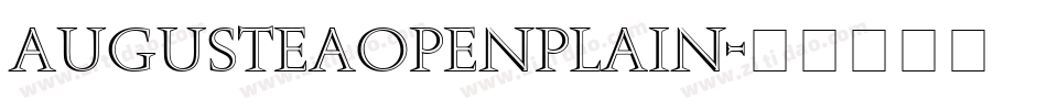 AugusteaOpenPlain字体转换