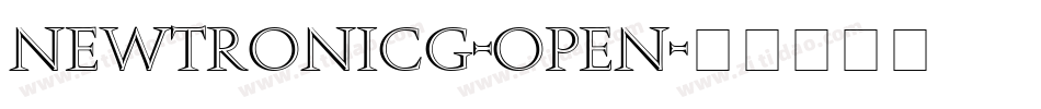 NewtronICG-Open字体转换