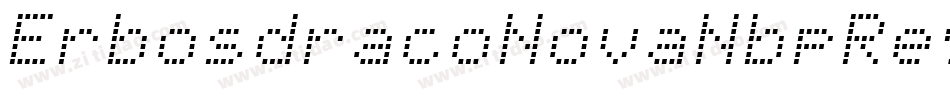 ErbosdracoNovaNbpRegular-6Lz6字体转换