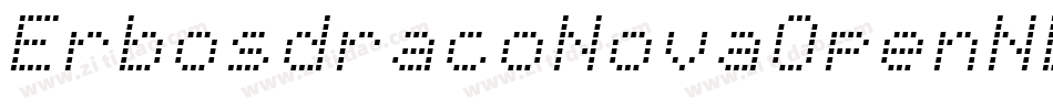 ErbosdracoNovaOpenNbpRegular-yGa5字体转换