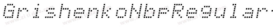 GrishenkoNbpRegular-eqPn字体转换