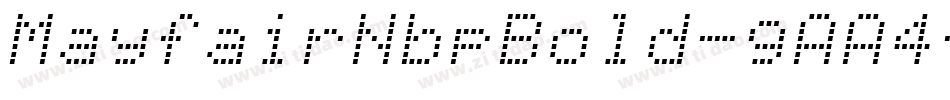 MayfairNbpBold-gAA4字体转换