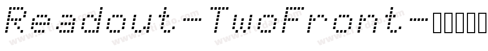 Readout-TwoFront字体转换