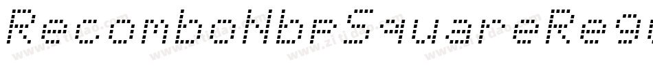 RecomboNbpSquareRegular-LPJ5字体转换