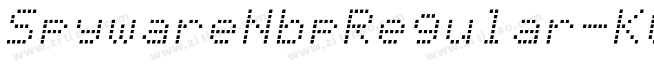SpywareNbpRegular-KGYD字体转换