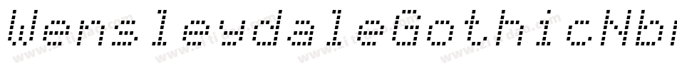 WensleydaleGothicNbpRegular-nZWg字体转换