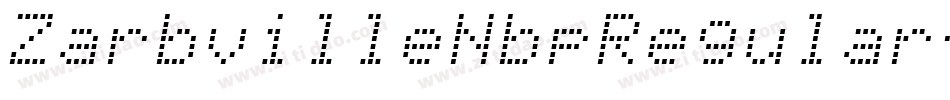ZarbvilleNbpRegular-MJOJ字体转换